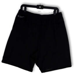 NWT Mens Black Elastic Waist Drawstring Slash Pocket Sweat Shorts Size L alternative image