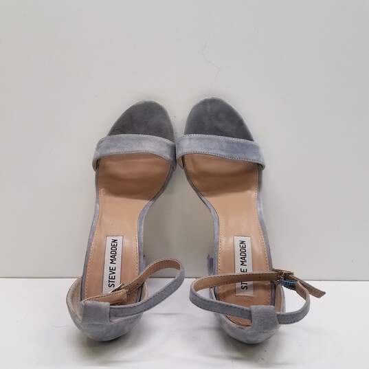 Steve Madden Carrson Grey Suede Ankle Strap Heels Women's Size 10M image number 6