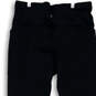 NWT Womens Black Elastic Waist High-Rise Compression Leggings Size Large image number 4