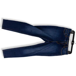 Womens Blue Medium Wash Denim Pocket Stretch Skinny Leg Jeans Size 8