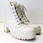 Women's Quenton Lace-Up Lug Sole Heeled Combat Booties Women US 9.5 image number 3