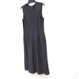 ST. JOHN Flint Grey Milano Knit Sleeveless Draped Sheath Dress Size 10 with COA NWT alternative image