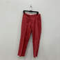 Womens Pink Flat Front Slash Pocket Straight Leg Chino Pants Size 31/30 image number 1
