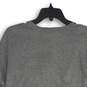 Womens Gray Heather Long Sleeve Cross Front Tassel Pullover Sweater Size S image number 4