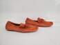 H&M Orange Suede Loafers Size 8.5 NWT image number 3