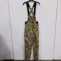 Cabela's Women's Multicolor Camouflage Adjustable Strap Straight Leg Bib Pants Size M Reg alternative image