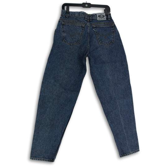 Mens Blue Denim Medium Wash 5-Pocket Design Skinny Leg Jeans 32x32 image number 2