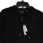 NWT Womens Black Long Sleeve Drawstring Full-Zip Hoodie Size Large image number 3