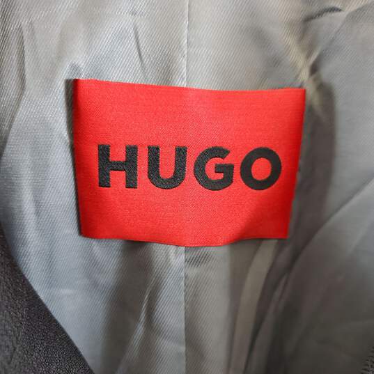 Hugo Boss Men Black Plaid Bomber Jacket Sz 40R NWT image number 4