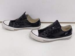 Converse Women's Black Patent  Leather Shoes Size Size 8.5 alternative image