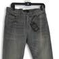 NWT Mens Gray Denim Medium Wash 5-Pocket Design Skinny Leg Jeans Size 31x34 image number 3