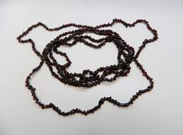 Artisan Polished Nugget Bead Garnet Necklaces 188.8g alternative image