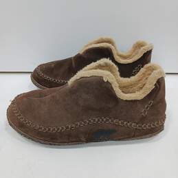 Sorel Men's Brown Suede Slippers Size 12