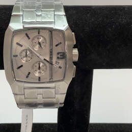 Designer Diesel DZ-4258 Silver-Tone Stainless Steel Chronograph Wristwatch