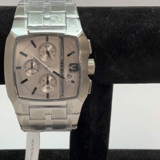 Designer Diesel DZ-4258 Silver-Tone Stainless Steel Chronograph Wristwatch image number 1