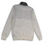 NWT Mens White Gray Long Sleeve Mock Neck Pockets Full-Zip Jacket Size S image number 3