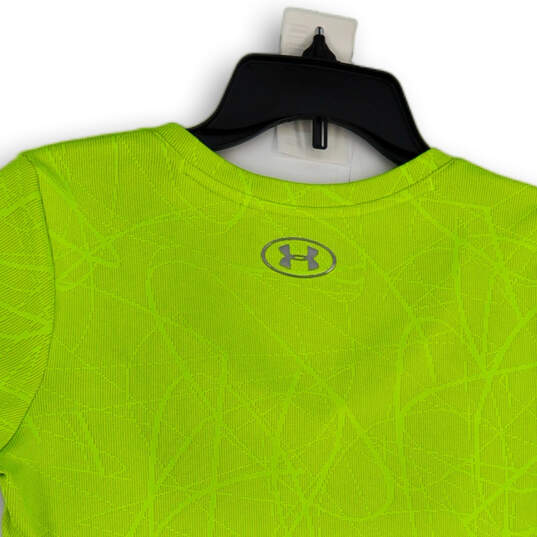 Womens Yellow V-Neck Short Sleeve Pullover Activewear T-Shirt Size XS image number 4
