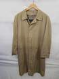 Vintage Burberrys' Khaki Cotton Trench Coat with Removable Liner Men's Size 40R image number 1