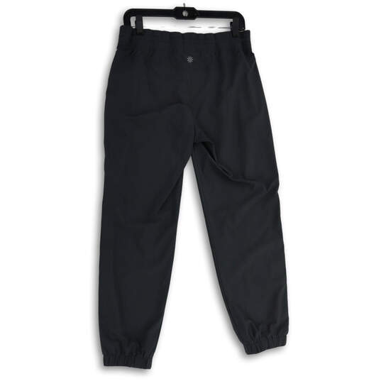Womens Gray Drawstring Pockets Tapered Leg Activewear Jogger Pants Size 8 image number 2