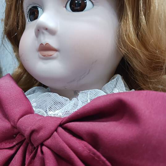 3PC Assorted Branded Porcelain Doll Bundle image number 7