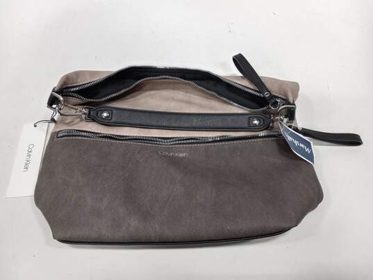 Calvin Klein Gray Tote Purse image number 3