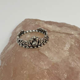 Designer Pandora S925 ALE Sterling Silver Rhinestone Tiara Crown Ring