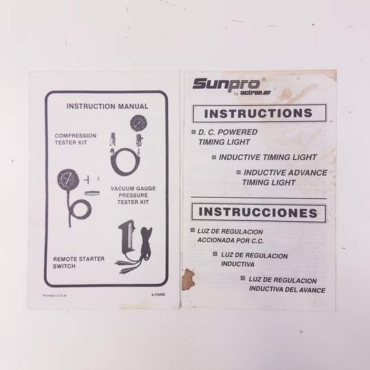 Sunpro by Actron III Deluxe Test Equipment Kit CP7728 image number 10