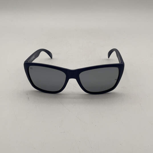 Mens Blue Full Rim Water Friendly Stylish Square Sunglasses With Dust Bag image number 3