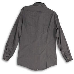 NWT Mens Gray Spread Collar Pockets Long Sleeve Button-Up Shirt Size 15.5 alternative image