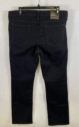 Banana Republic Mens Black Pockets Dark Wash Mid Rise Straight Jeans Size 14 alternative image