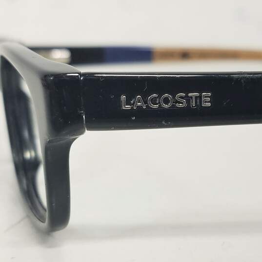 Lacoste Black/Multi Rectangle Eyeglasses Rx image number 6