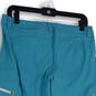 NWT Womens Blue Flat Front Pockets Straight Leg Hiking Capri Pant Size 6 image number 4