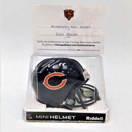 Eddie Jackson Signed Chicago Bears NFL Riddell Mini Helmet w/ COA