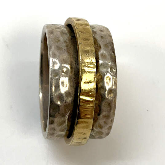 Designer Silpada 925 Sterling Silver Fashionable Spinner Band Ring image number 1