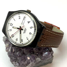Designer Swatch Adjustable Strap Classic Round Dial Analog Wristwatch