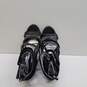 BEBE Black Suede Leather Ankle Zip Strap Sandal Pump Heels Shoes Size 8 M image number 6