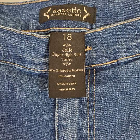 Nanette Lepore Women Blue Jeans Sz 18 NWT image number 4