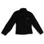 Womens Black Long Sleeve Mock Neck Full-Zip Motorcycle Jacket Size Medium image number 1