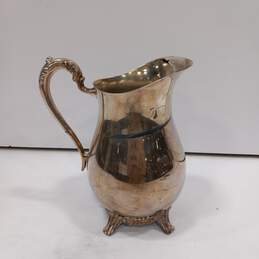 F.B. Roger's Silver Co. Silver Plate Water Pitcher with Ice Catcher