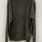 Mens Green Argyle Tight Knit Long Sleeve Crew Neck Pullover Sweater Size L image number 2
