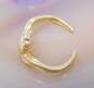 10K Yellow Gold Irish Claddagh Diamond Accent Toe Ring 1.2g image number 2