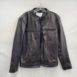 Understated MN's 100% Genuine Cow Leather & Polyester Lining Black Leather Jacket Size XS