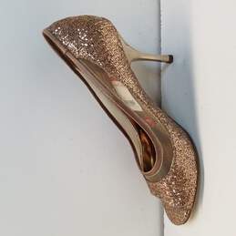 ABS Bronze Glitter Heels Size 7.5 alternative image