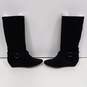 DKNY Alina Women's ST-1108 Black Suede Wedge Boots Size 8 image number 1