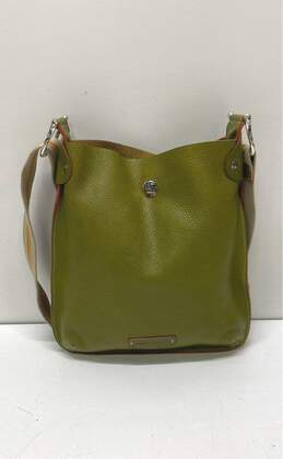Toscanella Pebbled Leather Crossbody Bag- Green alternative image