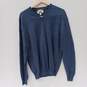 Joseph Abboud Men's Blue Merino Wool V-Neck LS Sweater Size XL image number 1