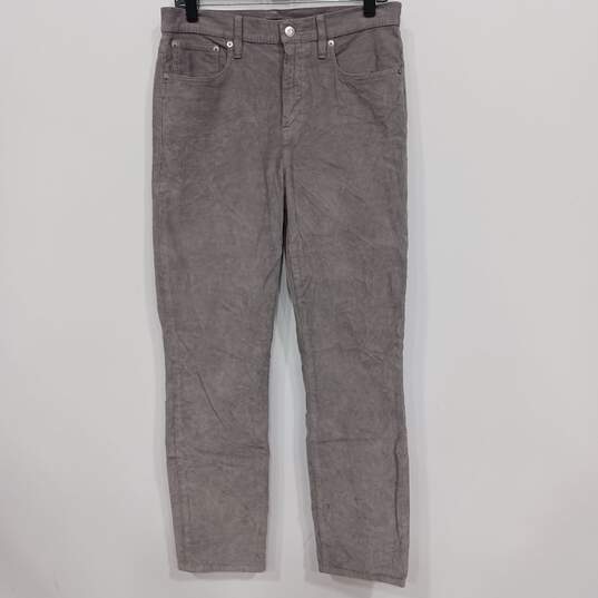 J.Crew Women's Corduroy Gray Pants Size 29T image number 1