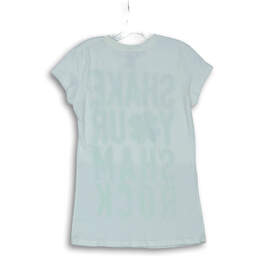 Womens White Short Sleeve Shake Your Sham Rock Graphic T Shirt Size XL alternative image