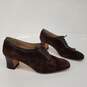 Salvatore Ferragamo Brown Suede Pointed Loafer Pumps Women's Size 6 image number 3