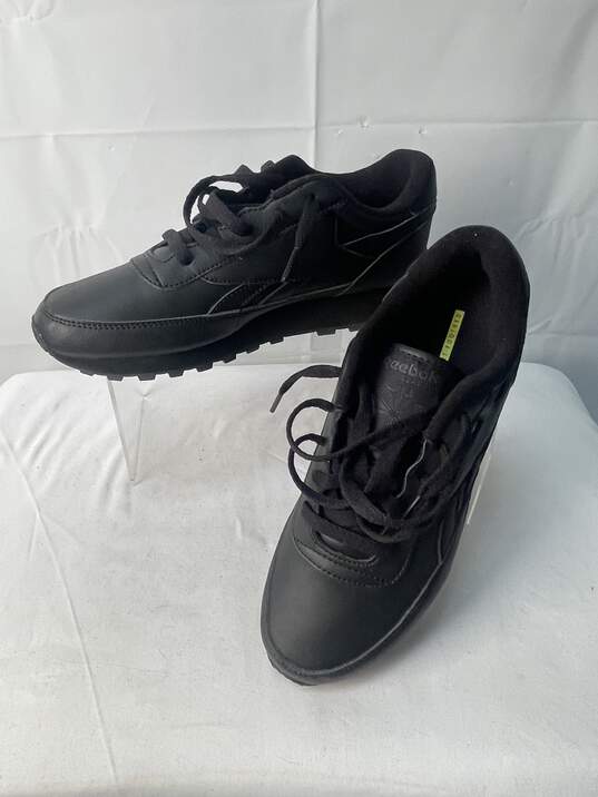 Reebok Womens Black Lace Up Sneakers Size 8 image number 4